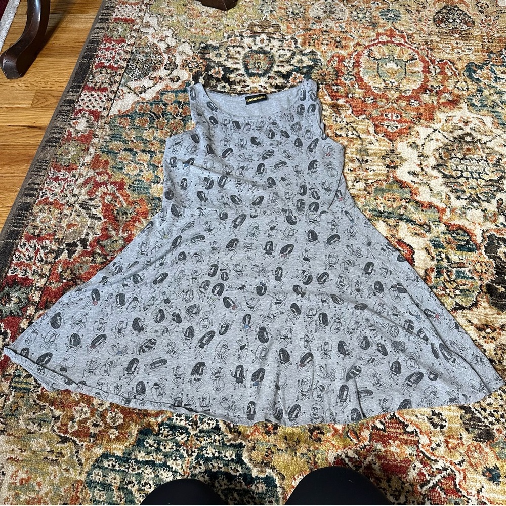 Nooworks Gray Patterned Dress